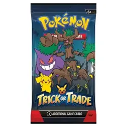 Pokemon Halloween Trick or Trade 2024 Booster Pack Sealed 3 Card Pack - Image 1