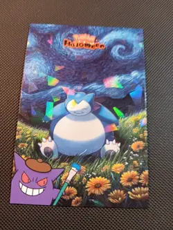 Pokemon 2025 Card Database Halloween Set Snorlax Van Gogh Cracked Ice Holo Peru - Image 1