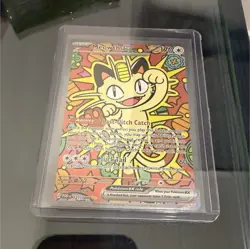 Pokemon Meowth EX Full Art Holo Card 121/088 Basic 170 HP Cat Pokemon TCG - Image 1