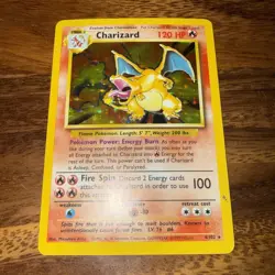 Base Set 4/102 Holo Charizard Pokemon Card - Image 1