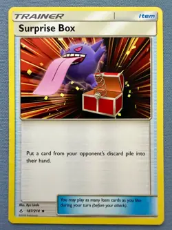Surprise Box 187/214 - Normal - Unbroken Bonds Gengar Pokemon Card (2019) - NM - Image 1