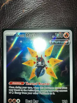 Iron Moth 187/182 Sv04: Paradox Rift Pokemon TCG Holo Card NM+ Condition - Image 5