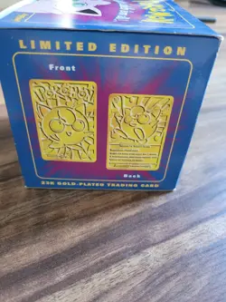1999 Pokemon Jigglypuff 23K Gold-Plated Trading Card/W COA and Pokeball Case MIB - Image 4