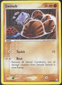 Swinub 79/109 Team Rocket Returns Regular - Pokemon Card - Image 1