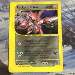 Rocket's Scizor Best of Game non-holo RARE 2002 Promo #4 Card - Image 2
