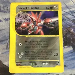 Rocket's Scizor Best of Game non-holo RARE 2002 Promo #4 Card - Image 3