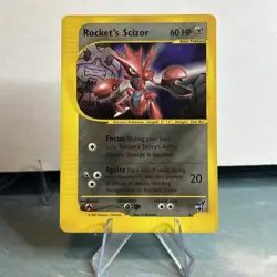 Rocket's Scizor Best of Game non-holo RARE 2002 Promo #4 Card - Image 5