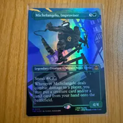 Michelangelo Improviser (Showcase) (Foil) TMNT Teenage Mutant Ninja Turtles MTG - Image 1