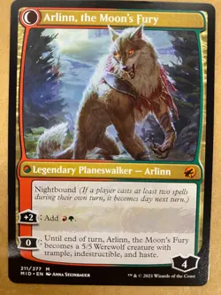MTG 1x Arlinn, the Pack's Hope 211 Innistrad Midnight Hunt Magic Gathering x1 NM - Image 2