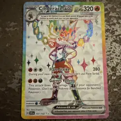 Pokemon Cinderace EX 157/142 Ultra Rare Stellar Crown Card NM/M Condition - Image 2