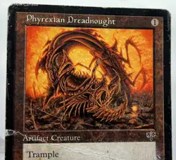 Phyrexian Dreadnought - Magic: The Gathering Trading Card (Heavily Damaged) - Image 2