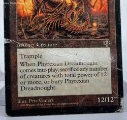 Phyrexian Dreadnought - Magic: The Gathering Trading Card (Heavily Damaged) - Image 3