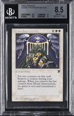 1994 MAGIC: THE GATHERING LEGENDS DIVINE INTERVENTION BGS 8.5 - Image 1