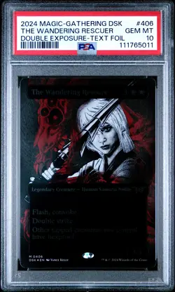 2024 MTG DUSKMOURN: HOUSE OF HORROR #406 THE WANDERING RESCUER PSA 10 - Image 1