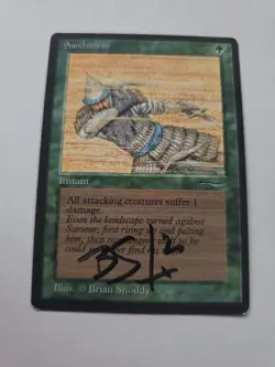 Sandstorm SIGNED By Brian Snoddy Magic The Gathering - Image 1