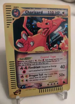 **Custom-made**High Quality,Holo,Crystal Charizard "Display-card" - Image 1