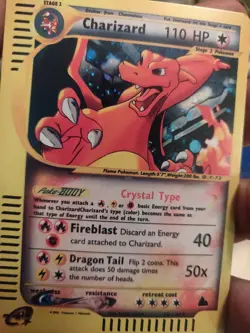 **Custom-made**High Quality,Holo,Crystal Charizard "Display-card" - Image 5