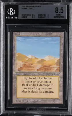 1993 MAGIC: THE GATHERING ARABIAN NIGHTS L #C11 DESERT BGS 8.5 - Image 1