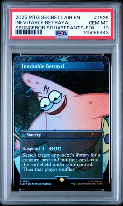 2025 MTG SECRET LAIR DROP #1935 INEVITABLE BETRAYAL PSA 10 - Image 1