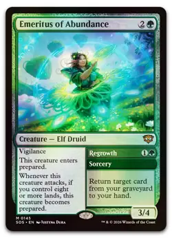 Emeritus of Abundance #145 (Foil) (NM) Secrets of Strixhaven SOS Magic MTG - Image 1