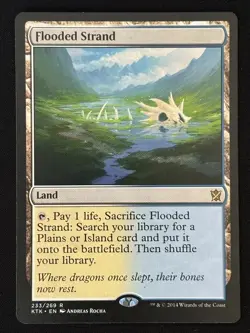 1x MTG Flooded Strand - Khans of Tarkir (KTK) #233 - Magic the Gathering - Image 1