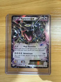 Pokemon Rayquaza EX (Shiny) XY69 XY Holo Promo LP Pokemon Rare Card Nintendo - Image 1