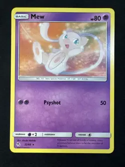 Mew 32/68 Hidden Fates Regular Pokemon MJ - Image 1