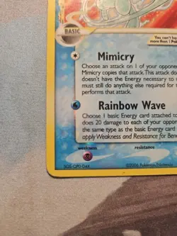 Pokemon Mew Gold Star EX Dragon Frontiers Ultra Rare Holo 101/101 2006 Vintage - Image 5