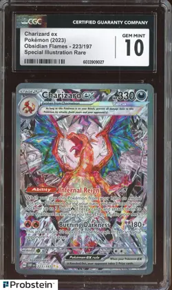 2023 Pokemon Obsidian Flames Special Illustration Rare Charizard ex CGC 10 - Image 1