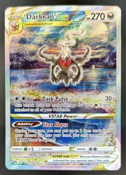 2023 Pokemon SWSH Crown Zenith Darkrai VST Galarian Gallery #GG50/GG70 - Image 1