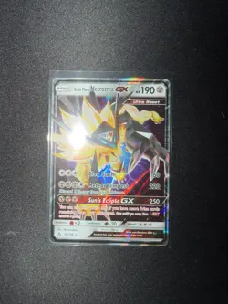 Pokemon TCG Dusk Mane Necrozma Gx 90/156 Ultra Prism Ultra Rare Holo LP - Image 1
