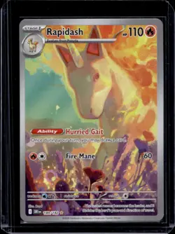 2025 Pokemon Destined Rivals Rapidash #189/182 - Image 1
