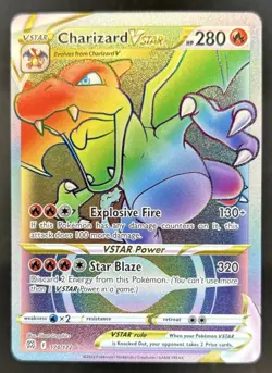2022 Pokemon SWSH Brilliant Stars Charizard VSTAR #174/172 - Image 1