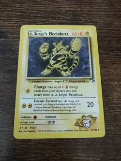 Pokemon Gym Heroes Lt Surge's Electabuzz 27/132 Unlimited - Image 1