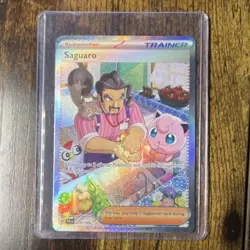 Pokemon Saguaro 270/193 Special Illustration Rare Holo Trainer Paldea Evolved - Image 1