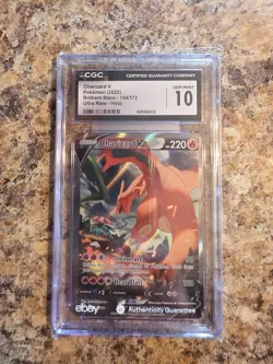 Charizard V 154/172 Ultra Rare Holo Brilliant Stars Pokemon CGC 10 Gem Mint *089 - Image 2