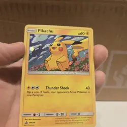 Pikachu Pokemon Black Star Promo SM206 With HD Swirl Sun and Moon Era - Image 3