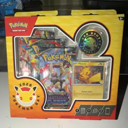 Pokemon Day 2026 30th Anniversary Pikachu Box Promo Booster￼ **Ripped hanger** - Image 1