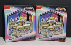 Pokemon Scarlet & Violet Prismatic Evolutions BinderCollection Lot of Two Sealed - Image 1