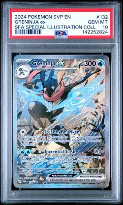 2024 POKEMON SVP EN-SV BLACK STAR PROMO #132 GRENINJA EX PSA 10 - Image 1