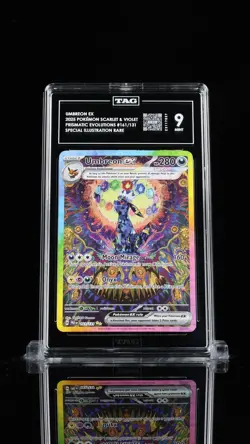 Umbreon EX 161/131 Prismatic Evolutions Special Illustration Rare Pokemon TAG 9 - Image 1