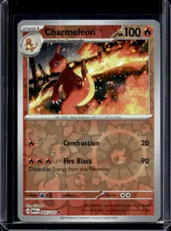 2023 Pokemon SV 151 Charmeleon Reverse Holo #005/165 - Image 1