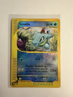 2002 Pokemon TCG Totodile Expedition Base Set 134/165 Reverse Holo - Image 2