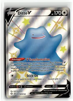 2021 Pokemon - Sword & Shield - Shining Fates Ditto V #SV118SV122 - Image 1
