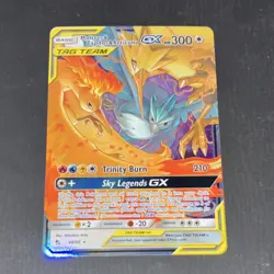 POKEMON MOLTRES & ZAPDOS & ARTICUNO GX TAG TEAM HOLO ULTRA RARE 44/68 300 HP EN… - Image 1