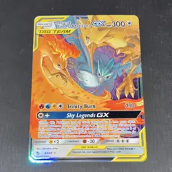 POKEMON MOLTRES & ZAPDOS & ARTICUNO GX TAG TEAM HOLO ULTRA RARE 44/68 300 HP EN… - Image 2