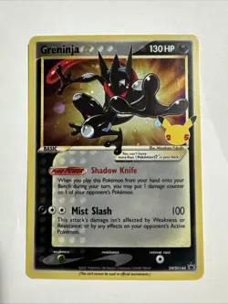 Gold Star Greninja NM Holo SWSH144 Black Star Promos Celebrations Pokemon TCG - Image 1