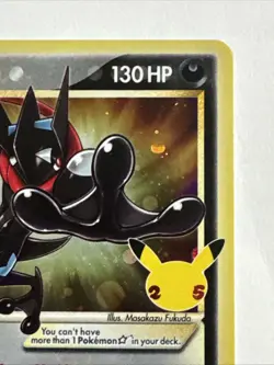 Gold Star Greninja NM Holo SWSH144 Black Star Promos Celebrations Pokemon TCG - Image 3