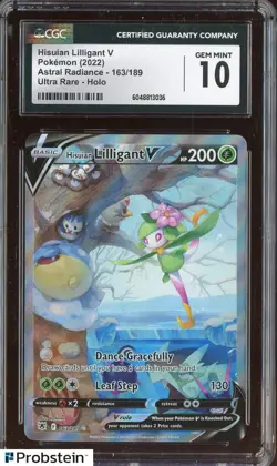 2022 Pokemon Astral Radiance Ultra Rare #163 Hisuian Lilligant V Holo CGC 10 - Image 1