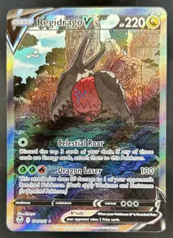 2022 Pokemon SWSH Silver Tempest Regidrago V #184/195 - Image 1